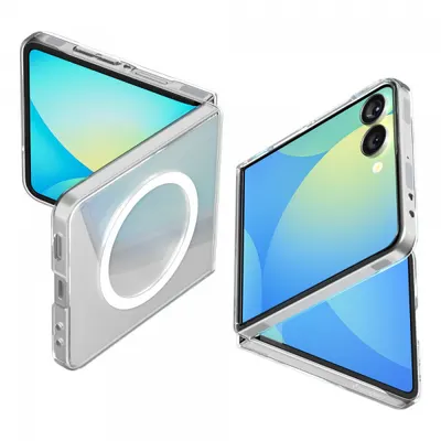 Husa MagSafe pentru Samsung Galaxy Z Flip7 F766, Spigen, Air Skin, Transparenta ACS09556