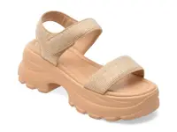 Sandale GRYXX bej, 57117, din material textil