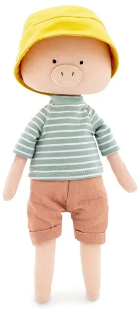 Jucărie moale Orange Toys Cotti Motti Friends - Nicky porcul, 30 cm