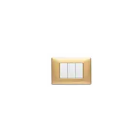 Placa ornament 4 module Vimar(Plana) Tehno-polimer matt gold