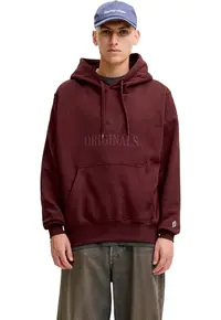 Hanorac JACK &JONES Frederiksberg Monogram Sweat Hood SN 63789 - Maro