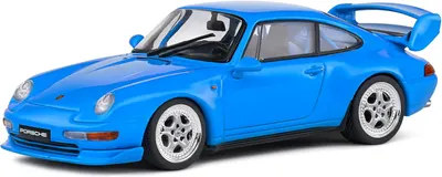 Model de colecție SOLIDO Modern: Mașini - Porsche 993 RS Clubsport (Blue) (1993)