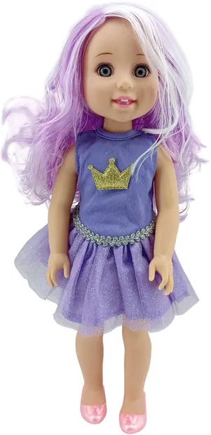 Păpuşă Moni Toys - Fairy Doll Sun, violet, 38 cm