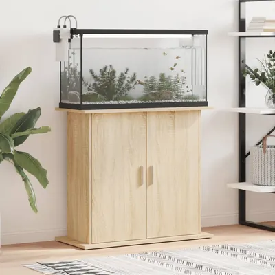 vidaXL Suport pentru acvariu, stejar Sonoma, 81x36x73 cm, lemn stratificat