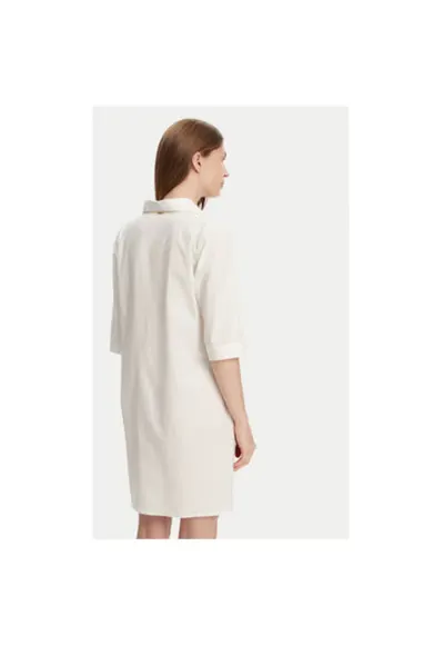 Camasa stil rochie dama BM033 - Bumbac - Ecru - Ecru