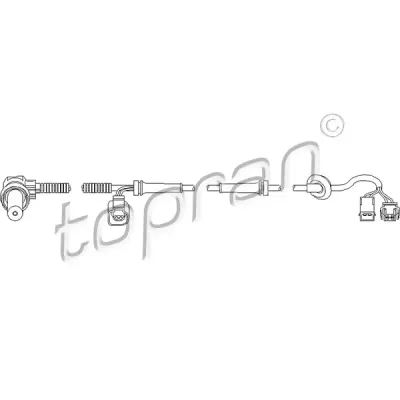 Senzor, turatie roata TOPRAN 110 482