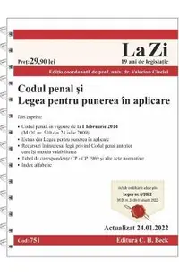 Codul penal si legea pentru punerea in aplicare Act.24.01.2022