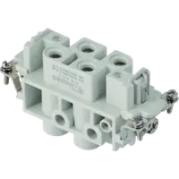 Contector industrial Mama - 77X27 - 4P + E 80A 830V / 8kV / 3 - ȘURUB CONNECTION - GRI