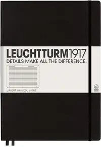 Agenda Leuchtturm1917 Master Classic - A4, Negru, pagini liniate