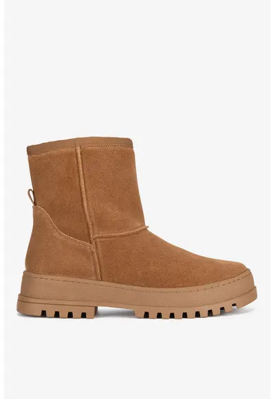 Ghete dama 5905588992899 - Piele intoarsa - Maro - Maro