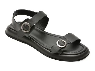 Sandale GRYXX negre, 1914224, din piele naturala