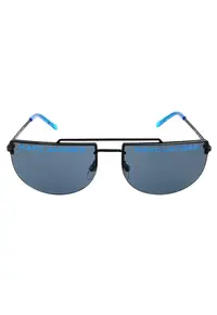 Ochelari de soare pentru barbati - Negru/Albastru - S
