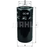 Filtru ulei MAHLE ORIGINAL OC 60