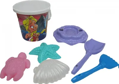 Set jucarii de nisip Polesie Toys - Sunflower, 7 piese, sortiment