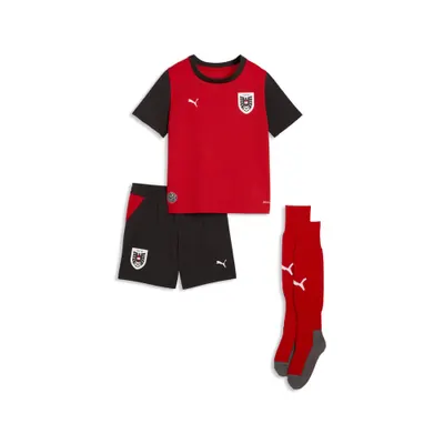Trening copii material ușor Drycell Heimtrikot Minikit, roșu PUMA