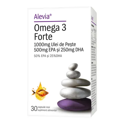 Omega 3 Forte, 30 capsule, Alevia