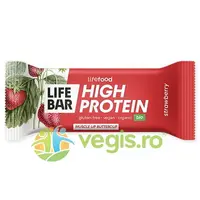 Baton Proteic cu Capsuni Ecologic/Bio 40g