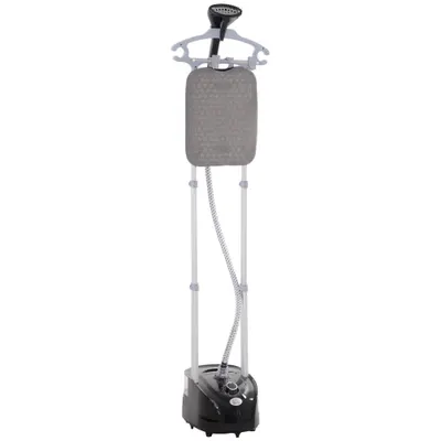 HOMCOM Aparat de Călcat Vertical cu Aburi, Fier de Călcat de 2L, Putere 1950W cu 2 Tije Portabil, 35x25x23cm | Aosom Romania
