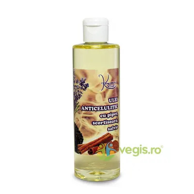 Ulei Anticelulitic cu Piper, Scortisoara si Salvie 250ml