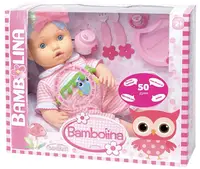 Papusa interactiva Dimian - Bambolina, 42 cm,cu set pentru servit masa