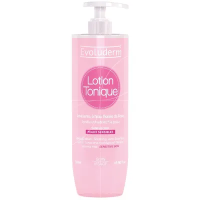 Lotiune tonica pentru ten sensibil, 500ml, Evoluderm