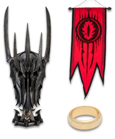Replică United Cutlery Movies: The Lord of the Rings - War Helm of Sauron, 76 cm