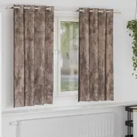 vidaXL Cortine din catifea 2 buc. Cappuccino 175 x 140 cm Catifea