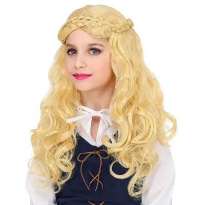 Peruca hangita blonda copii