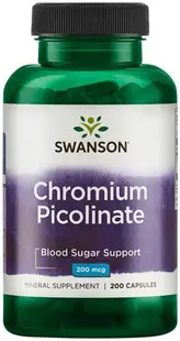 Chromium Picolinate, 200 mcg, 200 capsule, Swanson