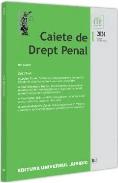 Caiete de drept penal Nr.1 din 2024