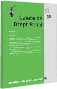 Caiete de drept penal Nr.1 din 2024