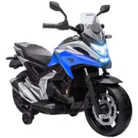 AIYAPLAY Motocicletă electrică pentru copii ride-on HONDA 3-6 ani cu muzică, faruri albastru | Aosom Romania