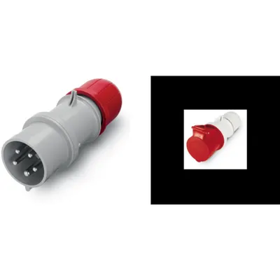 Pachet Fisa si Priza Mobila Scame 32A 3P+N+E 6H IP44 (346-415V) - Conexiune Industriala Puternica