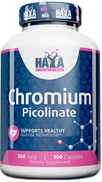 Chromium Picolinate, 200 mcg, 100 capsule, Haya Labs