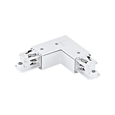 3-phase 90° Connector surface, plastic, inside white