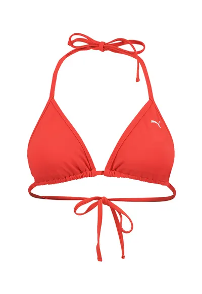 Sutien de baie cu cupe triunghiulare - Portocaliu mandarina