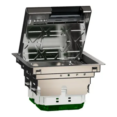Unica system+, Doza pardoseala M, metal, IP20, 8 module