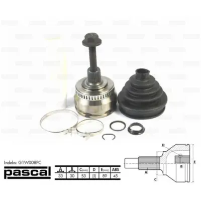 Set articulatie, planetara PASCAL G1W008PC