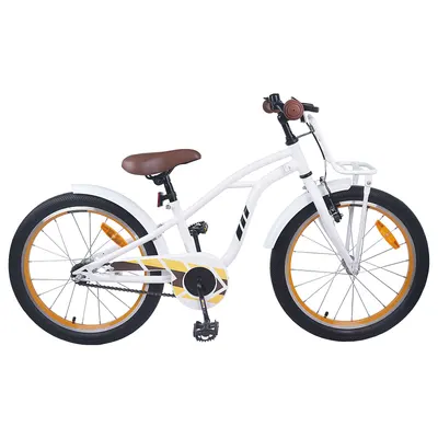 vidaXL Bicicletă pentru Copii 22 Inci pentru 7-12 ani Alb