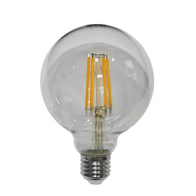 Bec glob transparent Ø 95 cu LED COG 10W (≈130w) lumina calda 1300lm