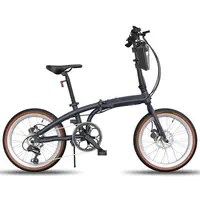 Bicicletă pliabilă GK4 20", 7 viteze, cadru aluminiu, frâne disc, geantă ghidon