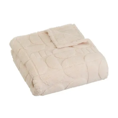 Pătură bej din micropluș-cocolino 130x160 cm Mid Century – Casa Selección