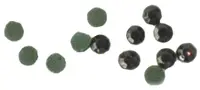 Pietricică de sticlă cu adeziv Em Art - 2 g/ 3 mm, Fațetat, negru(105 buc.)
