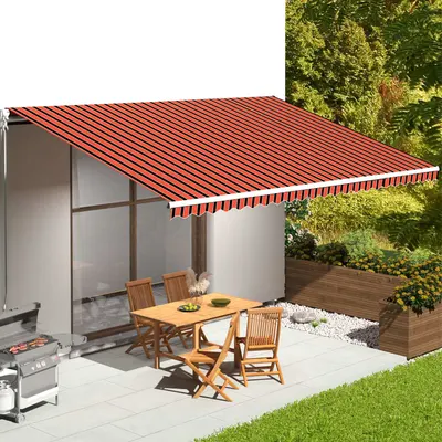 Gossi panza de rezerva copertina, portocaliu si maro, 6x3,5 m