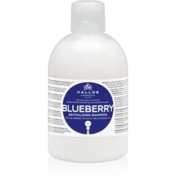 Kallos KJMN Professional Blueberry șampon regenerator pentru par uscat, deteriorat si tratat chimic
