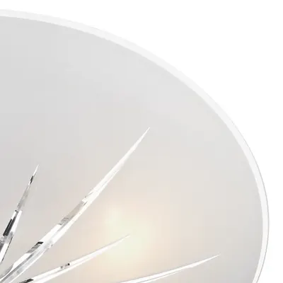 Lampa tavan Albany 3 Light Flush White/ Polished Chrome