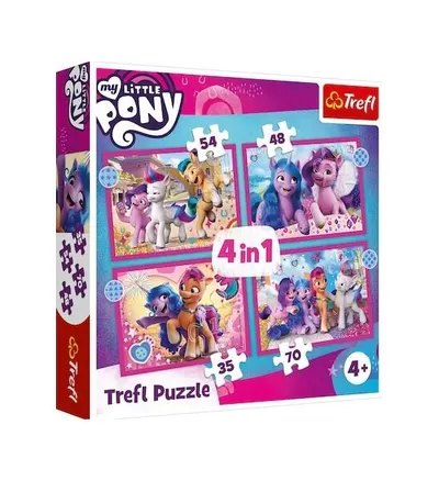 Puzzle 4 în 1 (35+48+54+70 piese) „My Little Pony