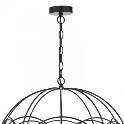 Lampa suspendata Phoenix 5lt Pendant Black & Copper