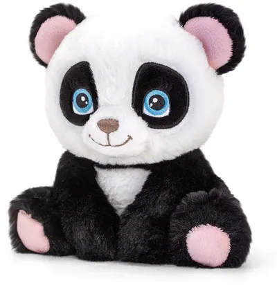 Jucărie de pluș ecologică Keel Toys Keeleco Adoptable World - Panda, 16 cm