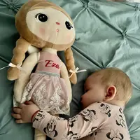 Papusa personalizata Ingeras cu codite Roz